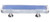 Sietto Hardware - Reflective Collection - Sky Blue Base Pull - Oil Rubbed Bronze - P-704