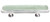 Sietto Hardware - Reflective Collection - Spruce Green Base Pull - Polished Chrome - P-712