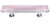 Sietto Hardware - Reflective Collection - Pink Base Pull - Polished Chrome - P-717