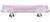 Sietto Hardware - Reflective Collection - Pink Base Pull - Satin Nickel - P-717
