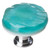 Sietto Hardware - Glacier Collection - Aqua Round Base Knob - Oil Rubbed Bronze - R-207