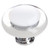 Sietto Hardware - Reflective Collection - White Round Base Knob - Satin Nickel - R-701