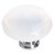 Sietto Hardware - Cirrus Collection - White Round Base Knob - Polished Chrome - R-400