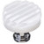 Sietto Hardware - Texture Collection - Reed White Round Base Knob - Satin Nickel - R-800