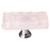 Sietto Hardware - Glacier Collection - Rose Long Base Knob - Polished Chrome - LK-228