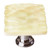 Sietto Hardware - Glacier Collection - Pale Yellow Base Knob - Satin Nickel - K-222