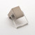 Sietto Hardware - Affinity Collection - Clear Base Knob - Satin Nickel - K-1200