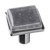 Sietto Hardware - Geometric Collection - Square Slate Grey On Square Knob - Polished Chrome - K-1301