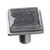 Sietto Hardware - Geometric Collection - Square Slate Grey On Square Knob - Satin Nickel - K-1301