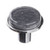 Sietto Hardware - Geometric Collection - Round Slate Grey On Round Knob - Polished Chrome - R-1301