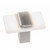 Sietto Hardware - Bandwidth Collection - White Long Knob - Satin Nickel - LK-1500