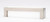 Sietto Hardware - Skyline Collection - White Base Pull 128" mm (c-c) - Satin Nickel - P-1801