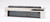 Sietto Hardware - Skyline Collection - Irid Black Base Pull 128" mm (c-c) - Polished Nickel - P-1802