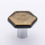 Sietto Hardware - Hexagon Collection - Irid Gold Black Base Knob - Polished Chrome - K-1703