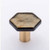 Sietto Hardware - Hexagon Collection - Irid Gold Black Base Knob - Satin Brass - K-1703