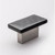 Sietto Hardware - Skyline Collection - Irid Black Base Knob - Satin Nickel - K-1802