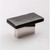 Sietto Hardware - Skyline Collection - Irid Black Base Knob - Polished Nickel - K-1802