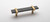 Sietto Hardware - Adjustable Collection - 5.5" Slate Gray Base Pull (c-c) - Satin Brass - P-1902-5.5