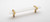 Sietto Hardware - Adjustable Collection - 7" White Base Pull (c-c) - Satin Brass - P-1901-7