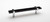 Sietto Hardware - Adjustable Collection - 7" Black Base Pull (c-c) - Polished Chrome - P-1903-7