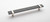 Sietto Hardware - Adjustable Collection - 9" Slate Gray Base Pull (c-c) - Polished Nickel - P-1902-9