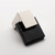 Sietto Hardware - Affinity Collection - Black Base Knob - Polished Nickel - K-1203