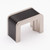 Sietto Hardware - Fusion Collection - Knob Matte Black 1.375" (c-c) - Satin Nickel - K-2000-MB