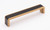 Sietto Hardware - Fusion Collection - 6" Pull Matte Black 6" (c-c) - Satin Brass - P-2000-6-MN