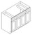 Forevermark Greystone Shaker Bath Cabinet - S3621B-GS