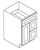 Forevermark Greystone Shaker Bath Cabinet - S3621DL-GS