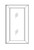 Forevermark Petit White Kitchen Cabinet - W3012BGD-PW