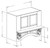 Styl Cabinets Lacquer Kitchen Cabinet - F3HOOD42X39-FUTURA