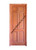 Prestige Entries - 6 Panel with Raised Moulding One Side<br>Beveled Insulated Glass<br>1 3/4" x 3'0" W x 6'8" H<br>Mahogany<br>Factory Pre-Hung with 4 9/16" Jambs