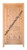Prestige Entries - Two Panel Top Rail Arch Single Unit<br><br>1 3/4" x 3'6" W x 8'0" H<br>Alder<br>Factory Pre-Hung with 4 9/16" Jambs
