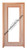 Prestige Entries - Full Lite 1 Lite Single Square<br>Bevel Insulated Glass<br>1 3/4" x 3'0" W x 6'8" H<br>Mahogany<br>Factory Pre-Hung with 6 9/16" Jambs