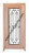 Prestige Entries - Full Lite with Grille and Glass 1 Lite Single Square<br>Bevel Insulated Glass<br>1 3/4" x 3'0" W x 6'8" H<br>Mahogany<br>Factory Pre-Hung with 4 9/16" Jambs