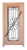 Prestige Entries - Full Lite with Grille and Glass 1 Lite Single Square<br>Reeded Insulated Glass<br>1 3/4" x 3'0" W x 6'8" H<br>Mahogany<br>Factory Pre-Hung with 4 9/16" Jambs