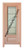 Prestige Entries - Full Lite with Decorative Glass 1 Lite 1 Panel Single Square<br>Decorative Insulated Glass<br>1 3/4" x 3'0" W x 8'0" H<br>Mahogany<br>Factory Pre-Hung with 4 9/16" Jambs