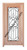Prestige Entries - Full Lite with Grille and Glass 1 Lite Single Square<br>Bevel Insulated Glass<br>1 3/4" x 3'0" W x 6'8" H<br>Mahogany<br>Factory Pre-Hung with 6 9/16" Jambs