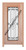 Prestige Entries - Full Lite with Grille and Glass 1 Lite 1 Panel Single Square<br>Cotswold Insulated Glass<br>1 3/4" x 3'0" W x 8'0" H<br>Mahogany<br>Factory Pre-Hung with 4 9/16" Jambs