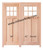 Prestige Entries - Craftsman 6 Lite 2 Panel Single Square<br>Beveled Insulated Glass<br>1 3/4" x 3'6" W x 8'0" H<br>Mahogany<br>Factory Pre-Hung with 6 9/16" Jambs