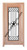 Prestige Entries - Full Lite with Grille and Glass 1 Lite 1 Panel Single Square<br>Cotswold Insulated Glass<br>1 3/4" x 3'0" W x 8'0" H<br>Mahogany<br>Factory Pre-Hung with 6 9/16" Jambs