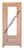 Prestige Entries - Full Lite 1 Lite 1 Panel Double Square<br>Cotswold Insulated Glass<br>1 3/4" x 6'0" W x 8'0" H<br>Mahogany<br>Factory Pre-Hung with 4 9/16" Jambs