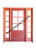 Prestige Entries - 6 Lite 1 Panel with 14 2 Lite 1 Panel Sidelites<br>Beveled Insulated Glass<br>1 3/4" x 5'4" W x 6'8" H Single/Double Sidelites Mahogany<br>Factory Pre-Hung with 6 9/16" Jambs