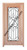 Prestige Entries - Full Lite with Grille and Glass 1 Lite Double Square<br>Reeded Insulated Glass<br>1 3/4" x 6'0" W x 6'8" H<br>Mahogany<br>Factory Pre-Hung with 4 9/16" Jambs