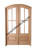 Prestige Entries - 4 Lite 1 Panel Arched Pair<br>Beveled or Flemish Insulated Glass<br>1 3/4" x 5'0" W x 8'0" H<br>Mahogany<br>Factory Pre-Hung with 4 9/16" Jambs