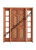 Prestige Entries - 6 Panel with Raised Moulding One Side with 14" 5 Lite Sidelite<br>1 3/4" x 5'4W x 6'8" H<br>Mahogany<br>Factory Pre-Hung with 4 9/16" Jambs