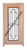 Prestige Entries - Full Lite with Grille and Glass 1 Lite Double Square<br>Clear Insulated Glass<br>1 3/4" x 6'0" W x 6'8" H<br>Mahogany<br>Factory Pre-Hung with 6 9/16" Jambs