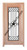 Prestige Entries - Full Lite with Grille and Glass 1 Lite Double Square<br>Aquatex Insulated Glass<br>1 3/4" x 6'0" W x 6'8" H<br>Mahogany<br>Factory Pre-Hung with 6 9/16" Jambs