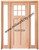 Prestige Entries - Craftsman 6 Lite 2 Panel Double Sidelite Unit<br>Beveled Insulated Glass<br>1 3/4" x 5'4" W x 6'8" H<br>Single/Double Sidelites Mahogany<br>Factory Pre-Hung with 4 9/16" Jambs